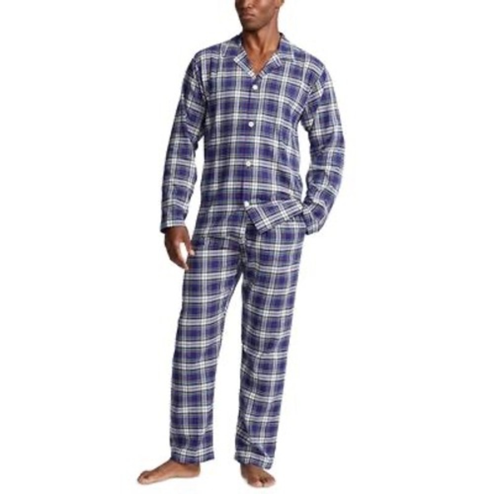 Polo Ralph Lauren Men's Flannel Sleepwear Set - Davis Plaid - Size S